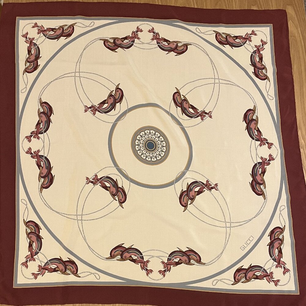 Vintage Gucci Silk Scarf